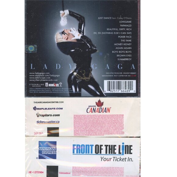 Lady Gaga Monster Ball Tour 2010 Ticket Stub + The Fame CD | Concert Memorabilia - Picture 6 of 6